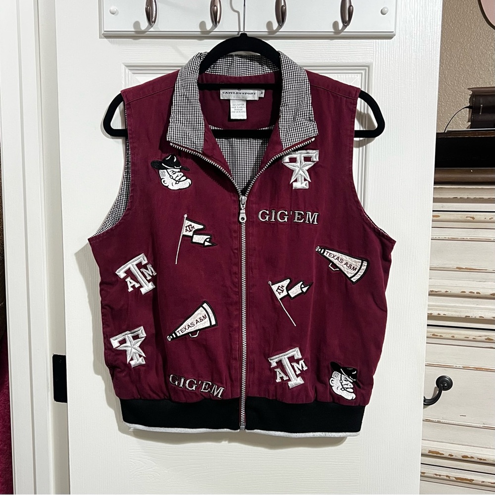 A&M Aggie vest size medium